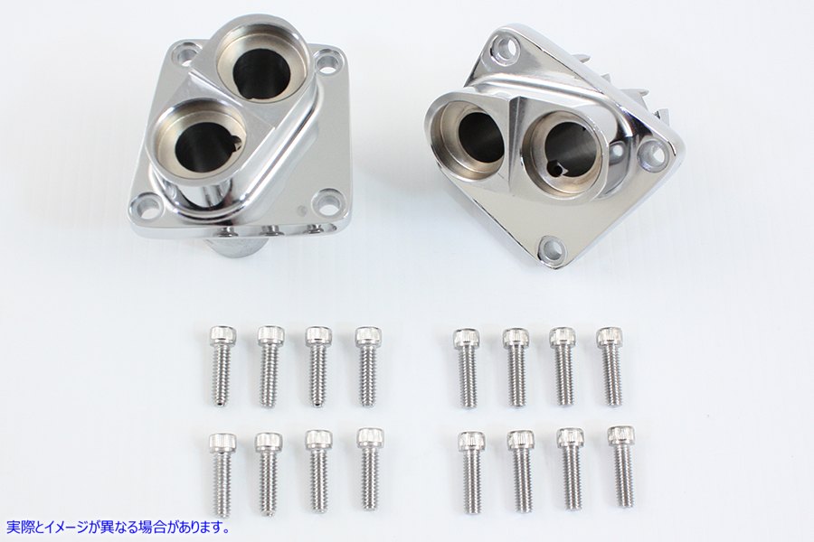 10-0095 クロームタペットブロックセット 取寄せ Vツイン Chrome Tappet Block Set (検索用／18600-66B 18610-66B