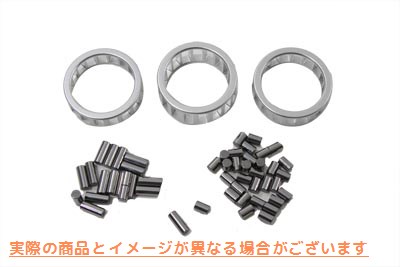 10-0140 保持器付きコンロッドローラーベアリングセット 取寄せ Vツイン Connecting Rod Roller Bearing Set with Cages (検索用