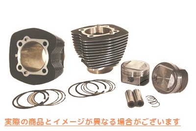 11-0074 95インチビッグボアブラックシリンダーキット 95 inch Big Bore Black Cylinder Kit 取寄せ Vツイン (検索用／