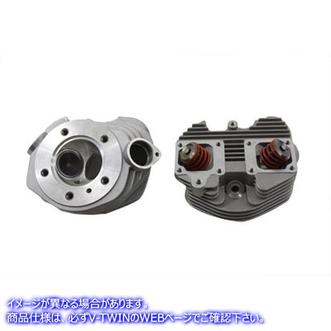 11-0082 レプリカショベルヘッドシリンダーヘッドセット 取寄せ Vツイン Replica Shovelhead Cylinder Head Set (検索用／