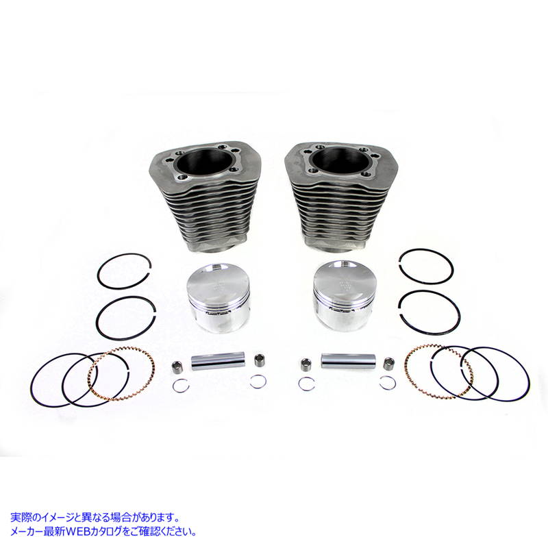 11-0094 88インチ エボリューション ビッグボアシリンダーキット シルバー 取寄せ Vツイン 88 inch Evolution Big Bore Cylinder