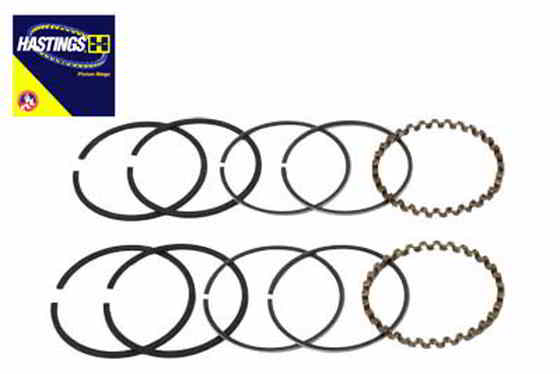 11-0145 【廃番】 ヘイスティングス ピストン リング セット .010 オーバーサイズ 取寄せ Vツイン Hastings Piston Ring Set .01