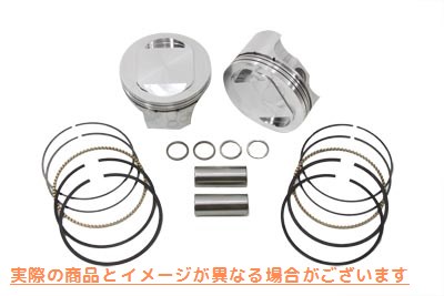 11-0287 107インチツインカムフォードピストンセット 107 inch Twin Cam Forged Piston Set 取寄せ Vツイン (検索用／ Motorshop