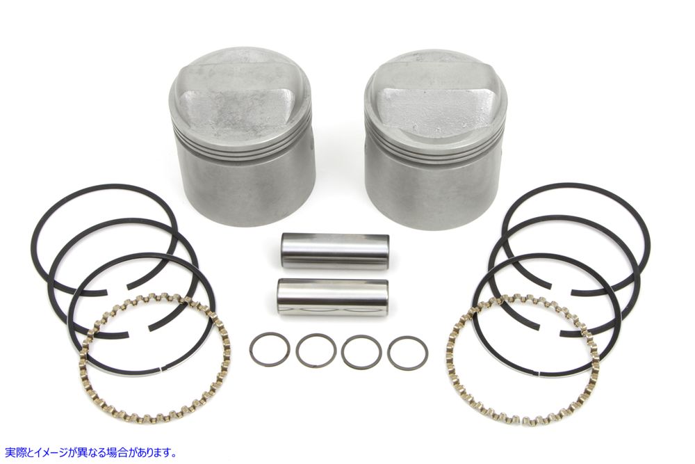 11-0301 1000cc ピストンセット .010 オーバーサイズ 取寄せ Vツイン 1000cc Piston Set .010 Oversize (検索用／