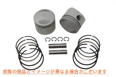 11-0321 80 インチ オーバーヘッド バルブ ピストン セット .040 オーバーサイズ 取寄せ Vツイン 80 inch Overhead Valve Piston