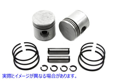 11-0415 3-5/16インチピストンセット標準サイズ 取寄せ Vツイン 3-5/16 inch Piston Set Standard Size (検索用／ Eastern E-834