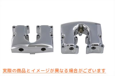 11-0534 ショベルヘッド ロッカー ボックス カバー セット クローム 取寄せ Vツイン Shovelhead Rocker Box Cover Set Chrome (