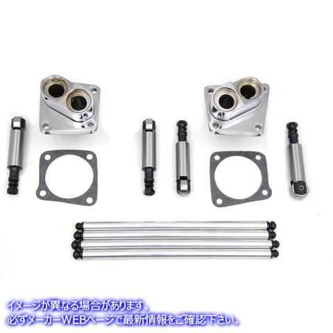 11-0596 ソリッドタペットキット クローム仕上げ 取寄せ Vツイン Solid Tappet Kit Chrome Finish (検索用／