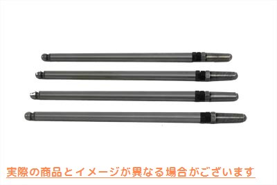 11-0843 ショートスチールプッシュロッドセット Short Steel Pushrod Set 取寄せ Vツイン (検索用／