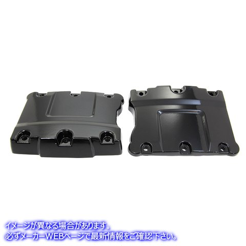 11-1071 トップロッカーボックス グロスブラックカバーセット Top Rocker Box Gloss Black Cover Set 取寄せ Vツイン (検索用／1