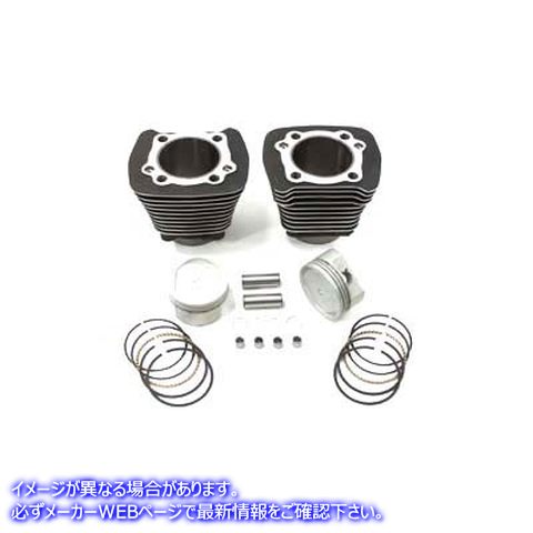 11-1105 883cc から 1200cc シリンダーとピストン変換キット ブラック 取寄せ Vツイン 883cc to 1200cc Cylinder and Piston Con