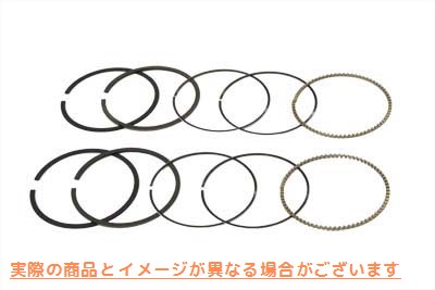 11-1207 74インチピストンリングセットスタンダード 取寄せ Vツイン 74 inch Piston Ring Set Standard (検索用／ Rowe