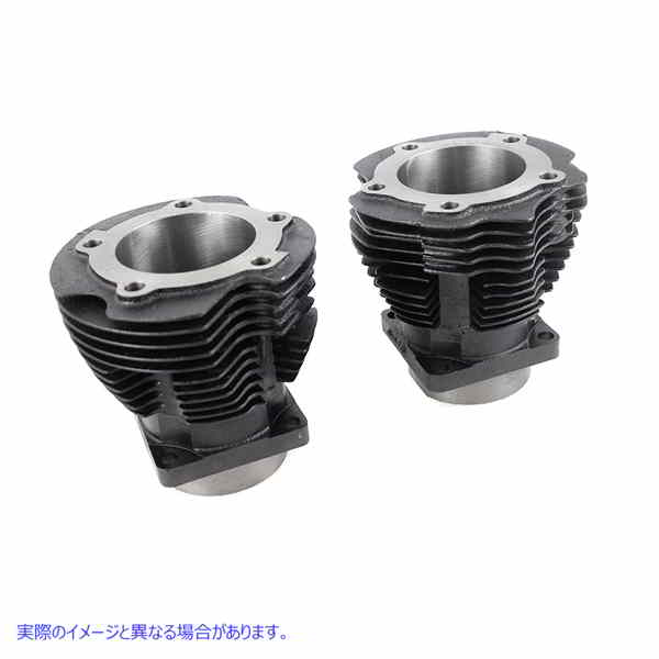 11-1267 レプリカ 74 インチ ナックルヘッド シリンダー セット ブラック 取寄せ Vツイン Replica 74 inch Knucklehead Cylinder