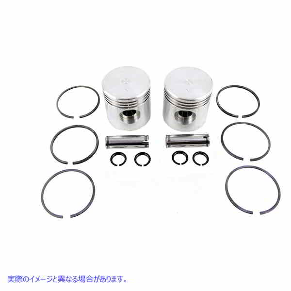 11-1276 ピストンキット .080 オーバーサイズ 取寄せ Vツイン Piston Kit .080 Oversize (検索用／