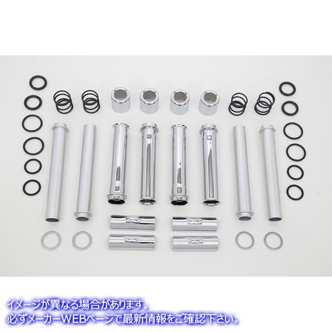 11-1407 M8 プッシュロッド カバー キット クローム M8 Pushrod Cover Kit Chrome 取寄せ Vツイン (検索用／