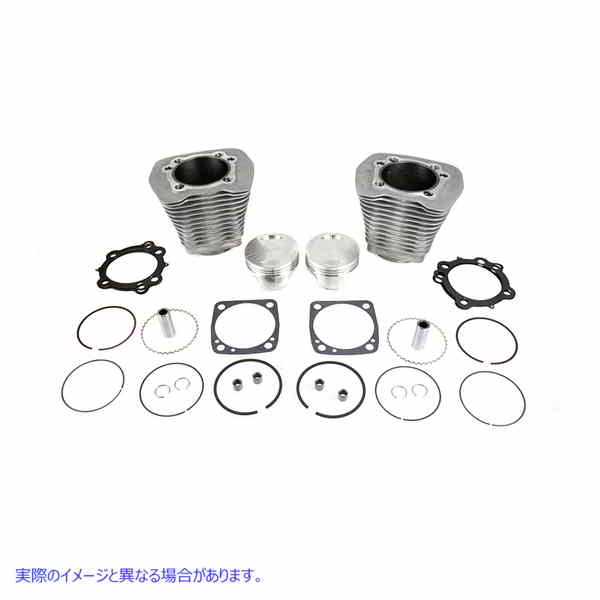 11-2627 93.4インチ エボリューションシリンダーキット シルバー 取寄せ Vツイン 93.4 inch Evolution Cylinder Kit Silver (検