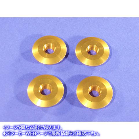 11-9619  取寄せ Vツイン Gold Top Valve Spring Collar Set (検索用／ Kibblewhite VT-032502-R-G