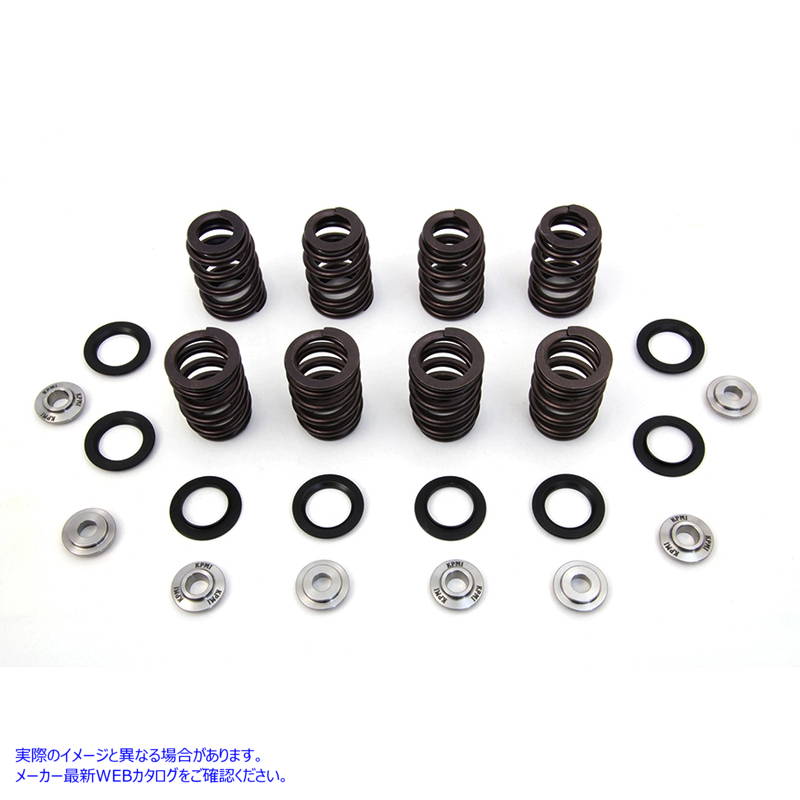 13-2086 M8 バルブ スプリング キット チタン リテーナー付き M8 Valve Spring Kit with Titanium Retainers 取寄せ Vツイン (検