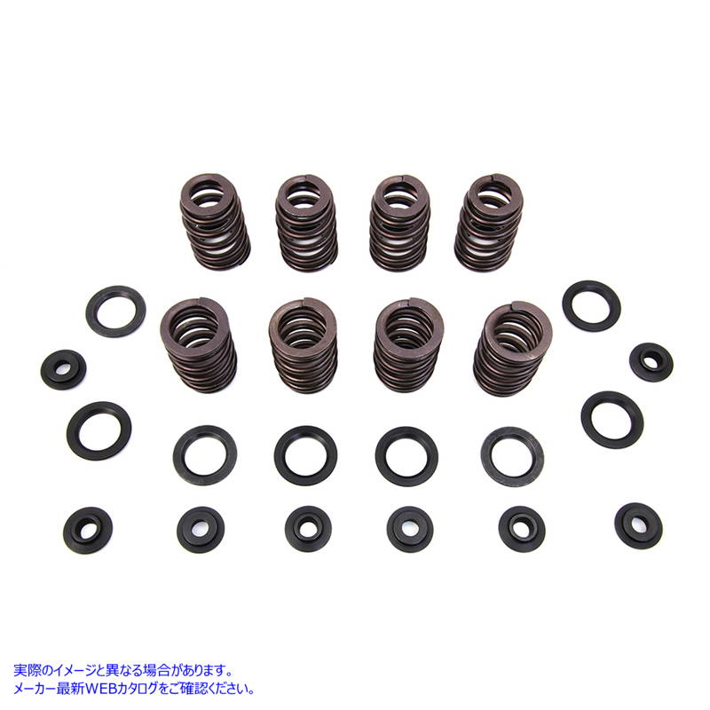 13-2087 M8 バルブ スプリング キット (スチール製リテーナー付き) M8 Valve Spring Kit with Steel Retainers 取寄せ Vツイン (