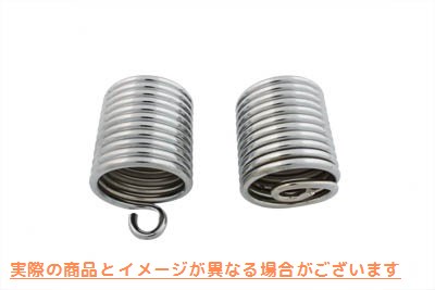 13-9198 クローム補助シートスプリングセット 取寄せ Vツイン Chrome Auxiliary Seat Spring Set (検索用／52575-33