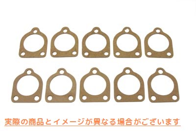 15-0336 3ボルトキャブレターからマニホールドガスケット 取寄せ Vツイン 3-Bolt Carburetor to Manifold Gasket (検索用／27410