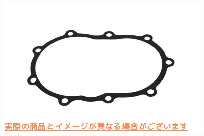 15-0595 ビード付トランスミッションサイドカバーガスケット 取寄せ Vツイン Transmission Side Cover Gasket with Bead (検索用