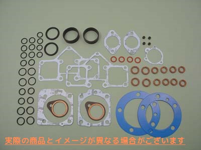 15-0605 V ツイン トップエンド ガスケット キット 取寄せ Vツイン V-Twin Top End Gasket Kit (検索用／17034-66