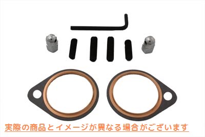15-1075 エキゾーストスタッドナットおよびガスケットキット 取寄せ Vツイン Exhaust Stud Nut and Gasket Kit (検索用／ James