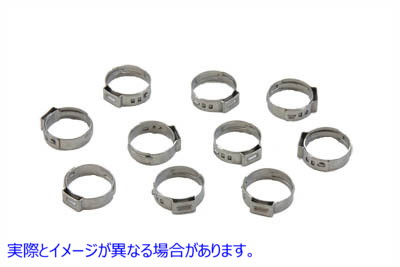 16-0082 オイルホースクランプ Oil Hose Clamp 取寄せ Vツイン (検索用／10142 Oetiker 16700024