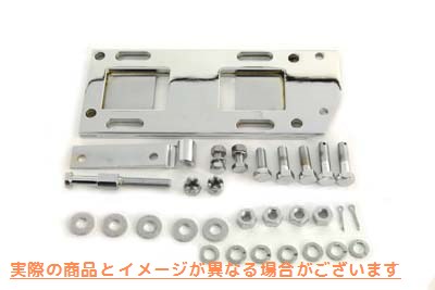 17-0244 トランスミッション マウンティング プレート キット クローム 取寄せ Vツイン Transmission Mounting Plate Kit Chrome