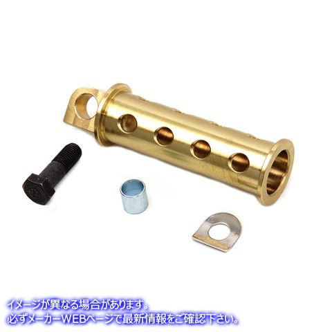 17-0474 レプリカスプール キックスターター ペダル 真鍮 取寄せ Vツイン Replica Spool Kick Starter Pedal Brass (検索用／
