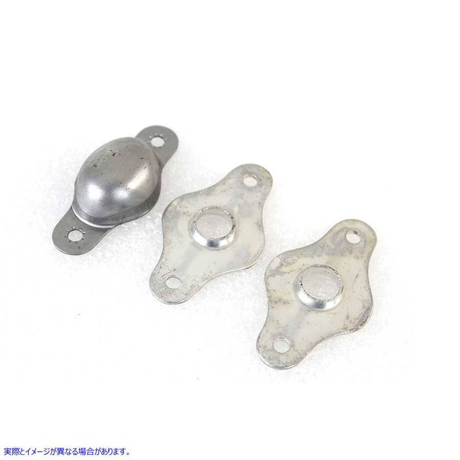 17-0897 キックスターターペダルプレートセット 取寄せ Vツイン Kick Starter Pedal Plate Set (検索用／