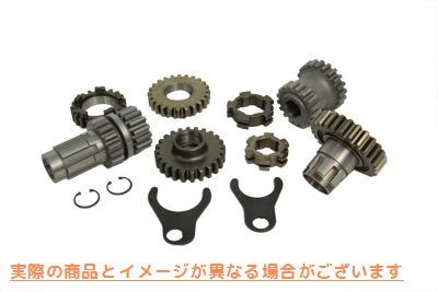 17-6001 トランスミッションギヤセット 2.44 1st 1.23 3rd 取寄せ Vツイン Transmission Gear Set 2.44 1st 1.23 3rd (検索用／