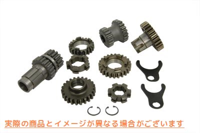 17-6002 トランスミッションギアセット 2.60 1st 1.35 3rd 取寄せ Vツイン Transmission Gear Set 2.60 1st 1.35 3rd (検索用／