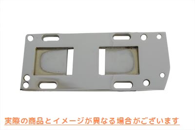 17-6650 トランスミッションマウントプレート クローム 取寄せ Vツイン Transmission Mount Plate Chrome (検索用／47698-36 476