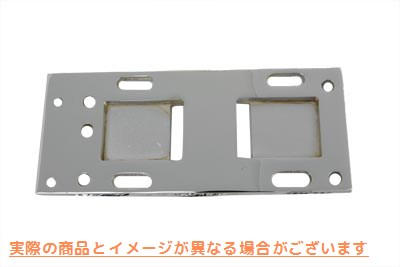 17-6658 クロームトランスミッションマウンティングプレート Chrome Transmission Mounting Plate 取寄せ Vツイン (検索用／ Pau