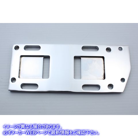 17-6660 クロームトランスミッションマウンティングプレート 取寄せ Vツイン Chrome Transmission Mounting Plate (検索用／4769