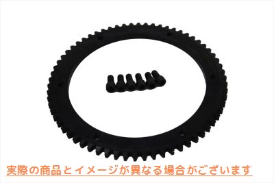 18-8307 66 歯クラッチドラムスターターリングギアボルトオン 66 Tooth Clutch Drum Starter Ring Gear Bolt-On 取寄せ Vツイン