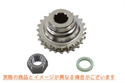 19-0106 24 歯スプライン付きエンジンスプロケット 24 Tooth Engine Sprocket with Spline 取寄せ Vツイン (検索用／