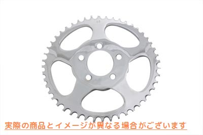 19-0218 リアスプロケット クローム 48歯 Rear Sprocket Chrome 48 Tooth 取寄せ Vツイン (検索用／