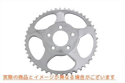 19-0672 リアスプロケット クローム 48歯 Rear Sprocket Chrome 48 Tooth 取寄せ Vツイン (検索用／