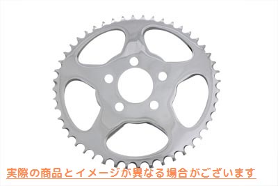 19-0674 リアスプロケット フラットクローム 48丁 Rear Sprocket Flat Chrome 48 Tooth 取寄せ Vツイン (検索用／