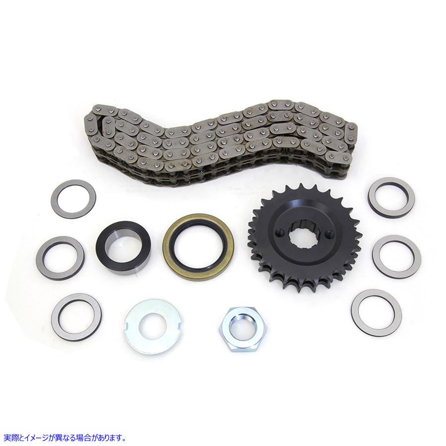 19-0770 23 歯スプロケットとチェーンキット 取寄せ Vツイン 23 Tooth Sprocket and Chain Kit (検索用／