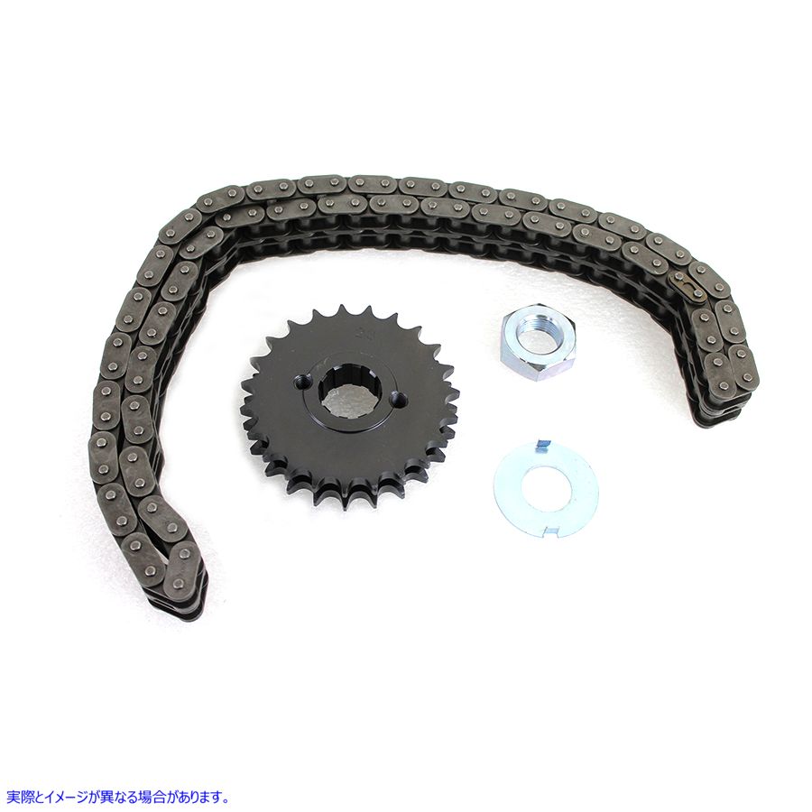 19-0950 23 歯スプライン スプロケットとチェーン キット 取寄せ Vツイン 23 Tooth Spline Sprocket and Chain Kit (検索用／