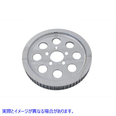 20-0377 リアドライブプーリー 61 歯 クローム 取寄せ Vツイン Rear Drive Pulley 61 Tooth Chrome (検索用／40213-00 40227-00