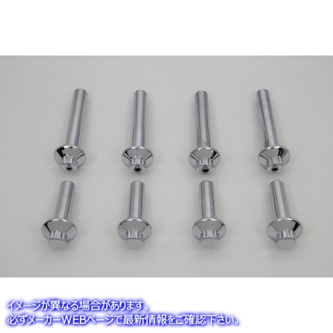 2012-8 シリンダーヘッドボルトセット クローム Cylinder Head Bolt Set Chrome 取寄せ Vツイン (検索用／16480-92 16478-85A Co