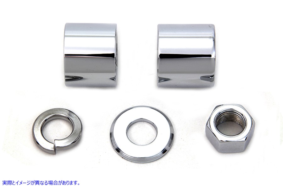 2022-5 フロント アクスル スペーサー キット スムース スタイル クローム Front Axle Spacer Kit Smooth Style Chrome 取寄せ V