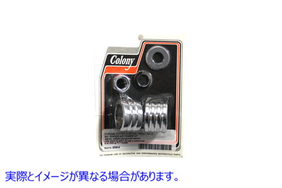 2035-5 クローム グルーブ スタイル フロント アクスル スペーサー キット Chrome Groove Style Front Axle Spacer Kit 取寄せ V