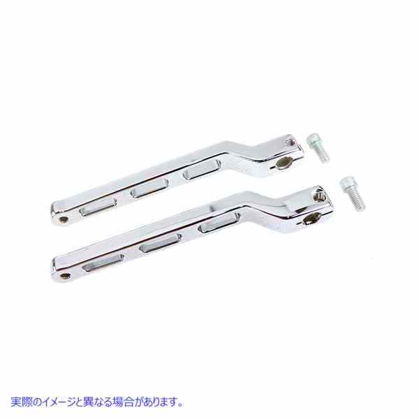 21-0002 OE 拡張ヒール トゥ シフター レバー セット クローム OE Extended Heel Toe Shifter Lever Set Chrome 取寄せ Vツイン