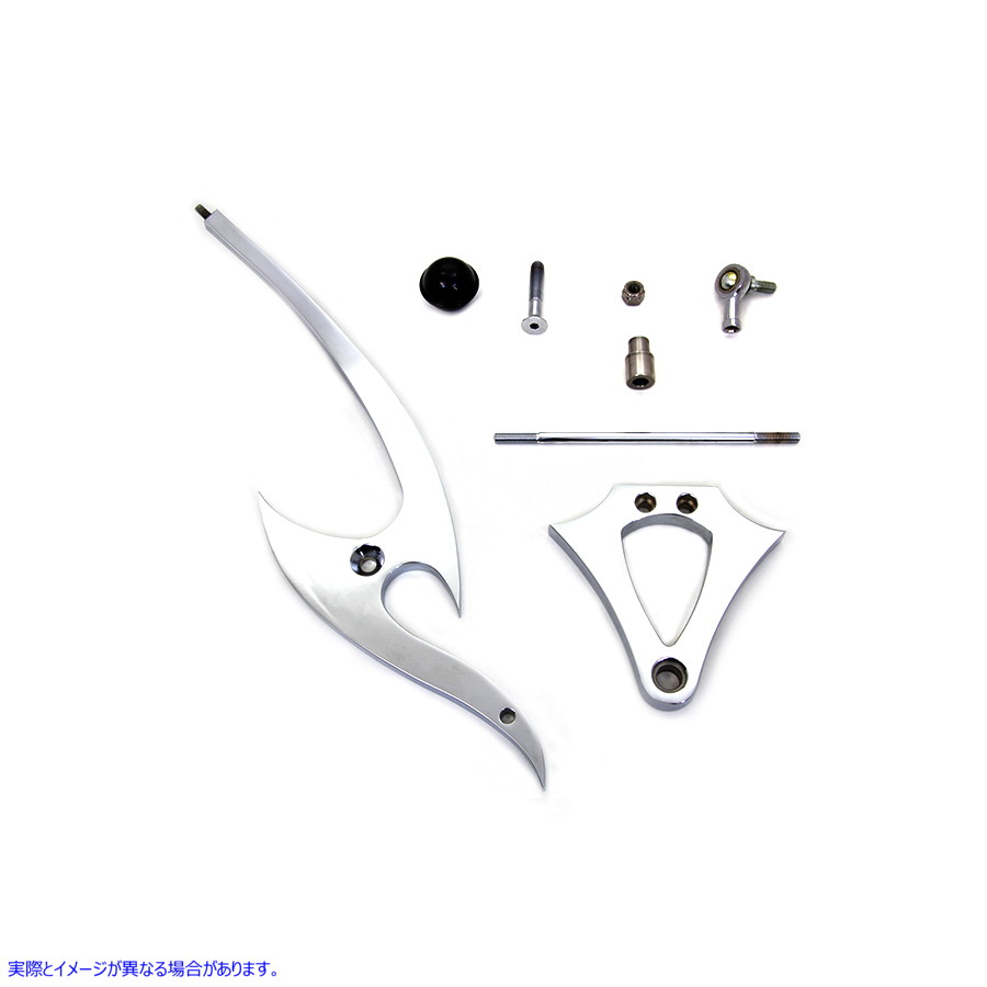 21-0259 クロームビレットジョッキーシフターキット 取寄せ Vツイン Chrome Billet Jockey Shifter Kit (検索用／